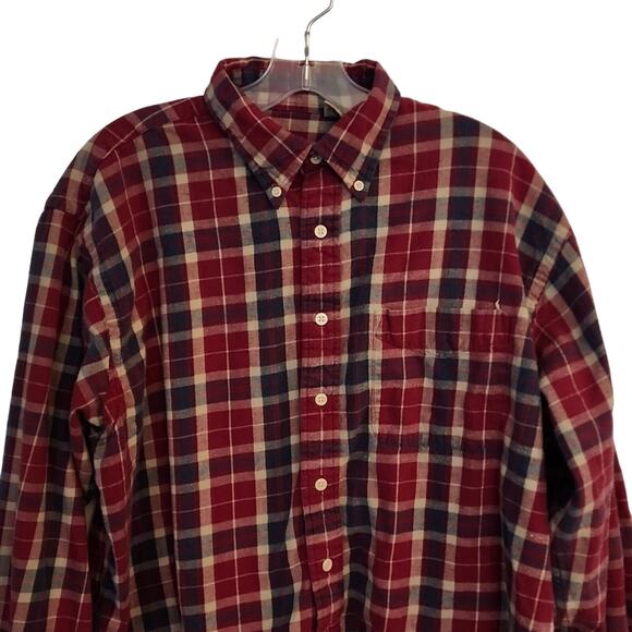 American Eagle Flannel Plaid Buttondown, XL - Picture 2 of 6